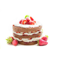 STRAWBERRY BEAD CAKE